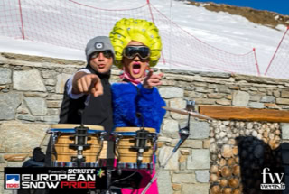 David-H Percussion performing at European Snow Pride 