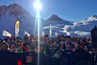 David-H Percussion performing at European Snow Pride 