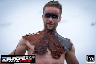 David-H Percussion performing at European Snow Pride 