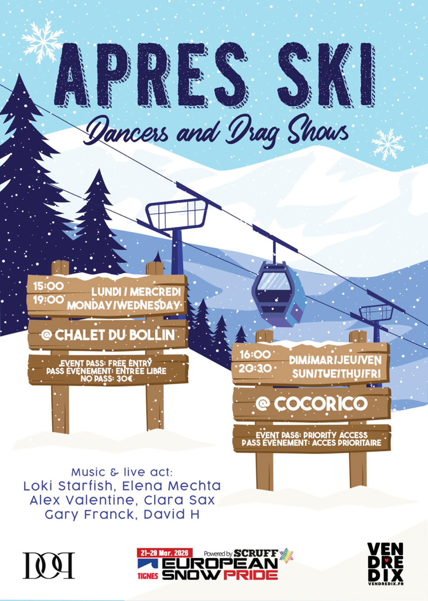 European Snow Pride 2025 Apres ski