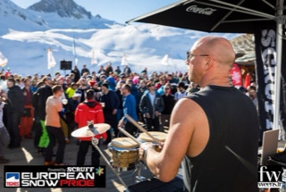 David-H Percussion performing at European Snow Pride 